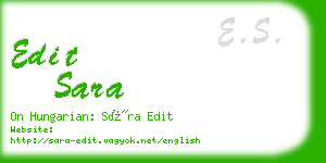 edit sara business card